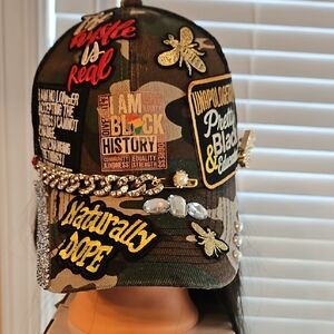 Embellished Camouflage Women's Hat